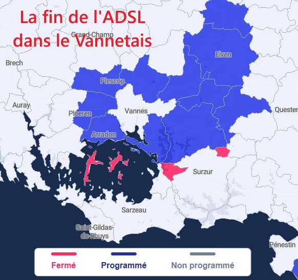 La fin de l'ADSL dans le Vannetais