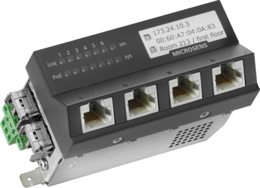 Le Micro-Switch Gigabit Ethernet le plus petit et le plus compact du marché.