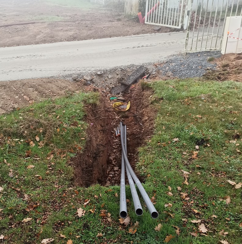 Quand il faut refaire une une adduction et tirer un câble