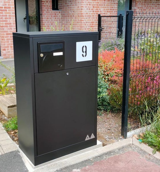 Muret technique d'un point d'accès réseau