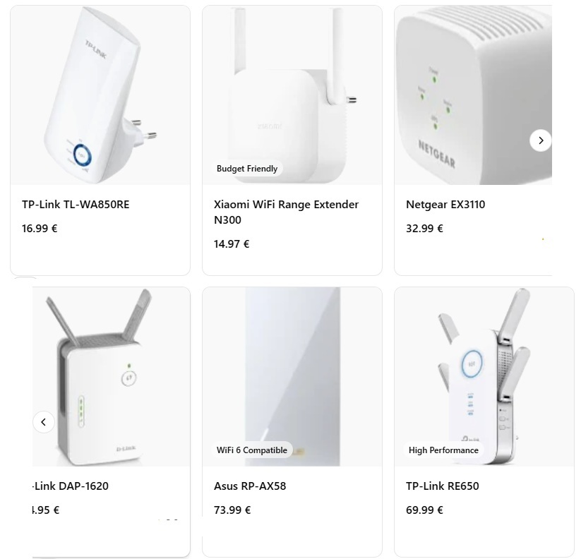 Une selection de repeteurs wifi