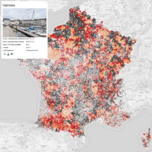 L'application infos-reseaux permet de visualiser les associations fibre/cuivre dans une vue cartographique pendant la fermeture de l'adsl